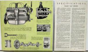 1932 Nash 960 Series Coupe Sedan Phaeton Sales Folder Specifications Original