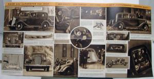 1935 Nash Lafayette News Views Sales Folder Original