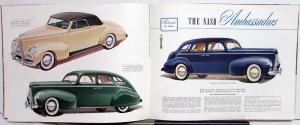 1939 Nash Special DeLuxe Ambassador LaFayette Original Color Sales Brochure