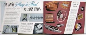 1939 Nash Special DeLuxe Ambassador LaFayette Original Color Sales Brochure