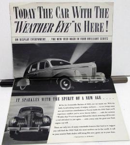 1939 Nash Ambassador 6 & 8 LaFayette DeLuxe & Special Original Sales Brochure