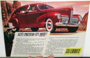 1940 Nash Lafayette Ambassador Arrow Flight Ride Color Sales Folder Original