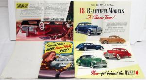 1940 Nash Lafayette Ambassador Arrow Flight Ride Color Sales Folder Original