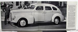 1940 Nash Ambassador 6 & 8 Lafayette DeLuxe Sales Brochure Original