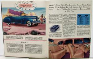 1941 Nash Ambassador Six & Eight & 600 Original Color Sales Brochure