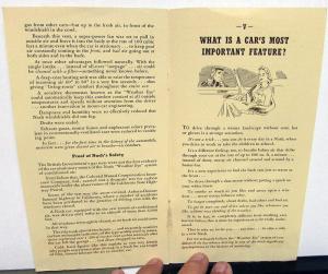 1946 Nash Scientific Studies on Carbon Monoxide Driving Headaches Brochure