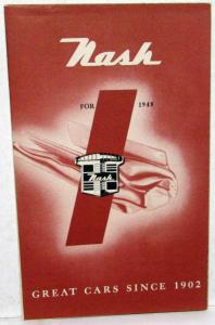 1948 Nash 600 & Ambassador Series Sales Folder Original Browntone