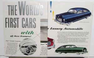 1949 Nash 600 & Ambassador Series Color Sales Folder Original