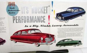 1949 Nash 600 & Ambassador Series Color Sales Folder Original