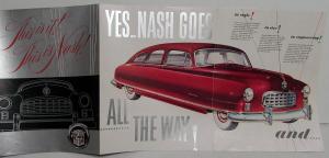 1949 Nash 600 & Ambassador Series Color Sales Folder Original