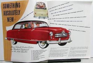 1950 Nash Rambler Convertible Landau Statesman Ambassador Sales Folder Original
