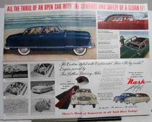 1950 Nash Rambler Convertible Landau Statesman Ambassador Sales Folder Original