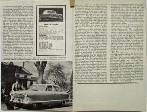 1952 Nash Ambassador Golden Airflyte Mechanix Illustrated Reprint Review Folder