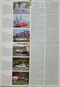 1961 Chevrolet Vacation and Recreational Map Car Color Sales Folder Original