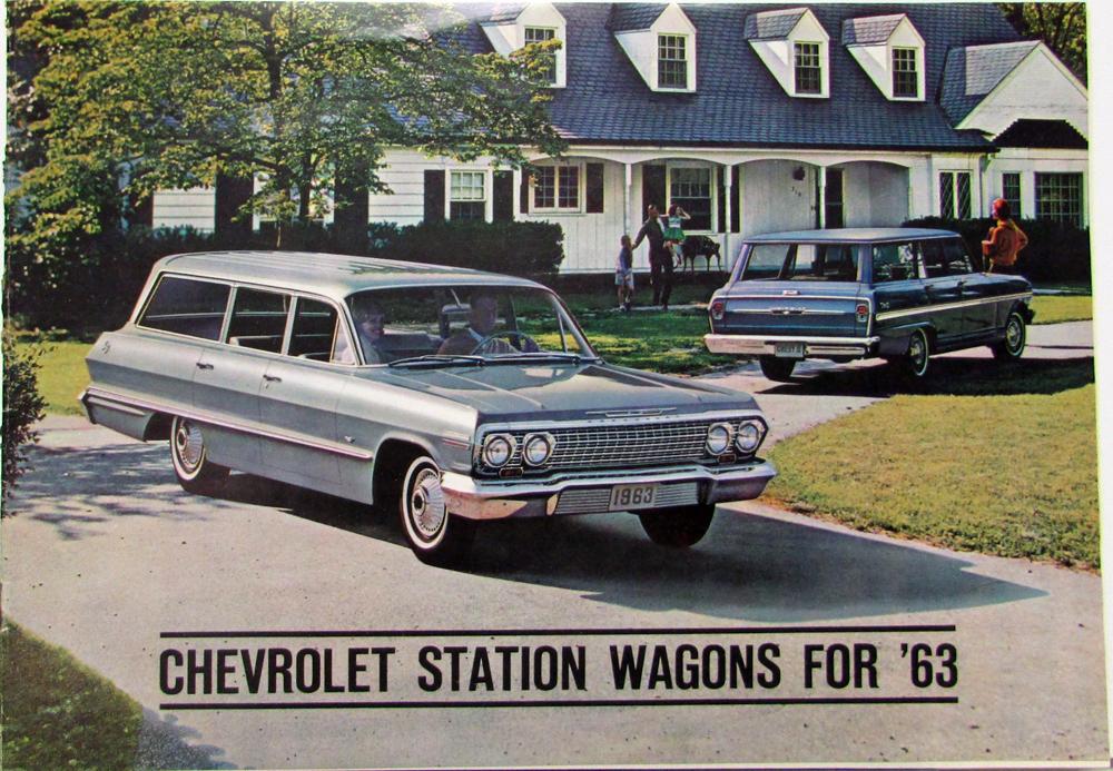 1963 Chevrolet Station Wagon Impala Nova 400 Chevy II Biscayne Belair Sale Broch