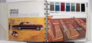 1963 Chevrolet Dealer Album Impala Bel Air Biscayne Chevy II Corvette Corvair