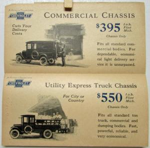 1924 Chevrolet Sales Folder Superior Utility Coupe Truck Commercial Original