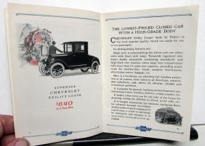1924 Chevrolet Sales Brochure Superior Models & Specifications Original
