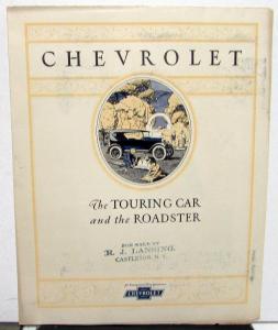 1925 Chevrolet Touring Car & Roadster Color Sales Folder Original