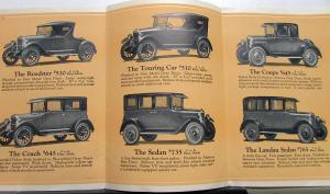 1926 Chevrolet Superior Models Series V Car & Truck Sales Folder Prices & Specs