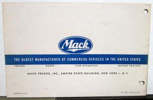 1946 Mack Truck History Brochure