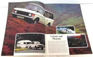 1974 Range Rover Dealer Prestige Sales Brochure 4 X 4 Sport Utility