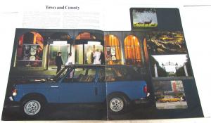 1974 Range Rover Dealer Prestige Sales Brochure 4 X 4 Sport Utility