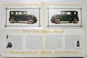 1928 Chevrolet Car German Text Belgiam Maket Sales Folder Sedan Coach Cabriolet