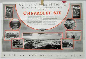 1929 1930 ? Chevrolet Six Sales Mailer Sedan Coupe Phaeton Roadster Orignal