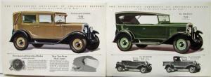 1929 Chevrolet Coach Coupe Cabriolet Sedan Landau Phaeton Color Sales Brochure