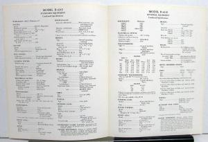 1956 Mack Truck Model B 421S Specification Sheet