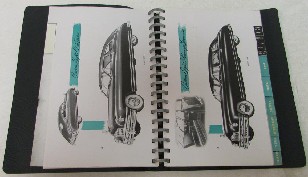 1948 Packard Dealer Facts Data Book Album Custom Super Deluxe 8