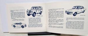 History Of Rover Booklet Jet 1 T3 T4 100 Land Range Rover 2000