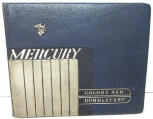 1941 Mercury Dealer Color & Upholstery Album Fabric Samples Nice Rare