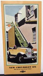 1931 Chevrolet  Six Coach Coupe Sedan Roadster Phaeton Sales Folder Color Orig