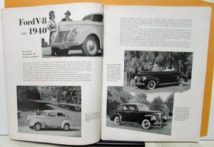 1940 Ford Wereld Car Truck V8 Mercury World Dutch Text Foreign Mkt Mag No 3