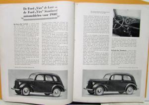 1940 Ford Wereld Car Truck V8 Mercury World Dutch Text Foreign Mkt Mag No 3