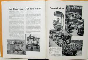 1938 Ford Wereld V8 Car Truck Coupe Cabriolet World Dutch Text Mkt Mag No 2