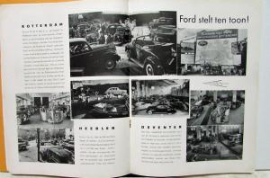1938 Ford Wereld  V8 Car Truck Convertible World Dutch Text Foreign Mkt Mag No 6