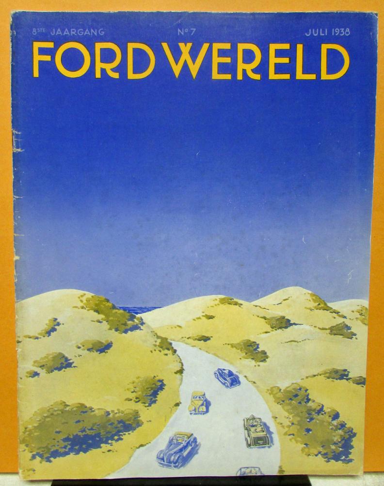 1938 Ford Wereld Car Truck Fordson Tractor Dutch Text Foreign Mkt Mag No 7
