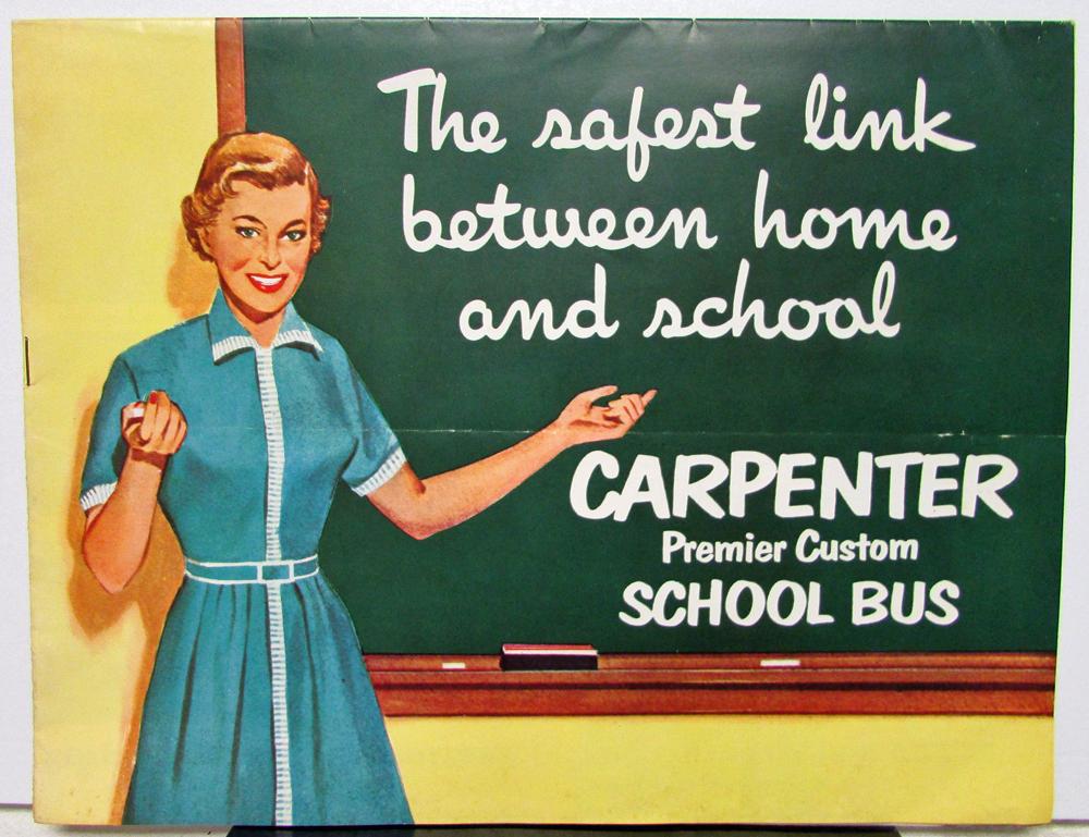 Vintage Carpenter Premier School Bus Dealer Sales Brochure Chevrolet GMC Ford IH