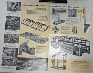 Vintage Carpenter Premier School Bus Dealer Sales Brochure Chevrolet GMC Ford IH