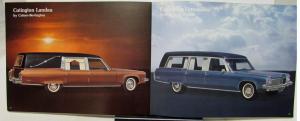 1973 Wayne Professional Cars Brochure Miller Meteor Cotner Bevington Hearse Limo