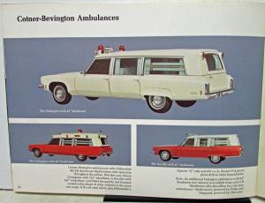 1973 Wayne Professional Cars Brochure Miller Meteor Cotner Bevington Hearse Limo