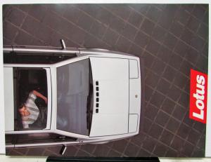 1986 Lotus Esprit Turbocharged Sports Car Large Dealer Sales Brochure US Market