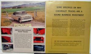 1965 Chevrolet Truck Sales Mailer Folder Pickup Chevy Van El Camino