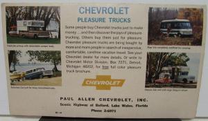 1965 Chevrolet Truck Sales Mailer Folder Pickup Chevy Van El Camino