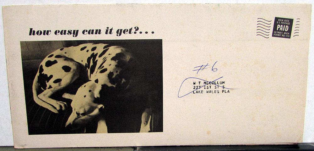 1964 Chevrolet Truck Sales Mailer Folder Pickup El Camino Van