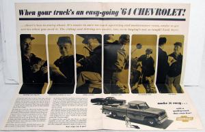 1964 Chevrolet Truck Sales Mailer Folder Pickup El Camino Van