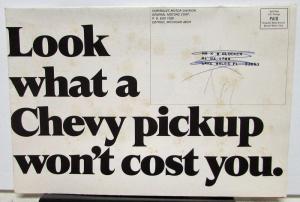 1971 Chevrolet Cheyenne Pickup Truck Sales Mailer Folder Disc Brakes
